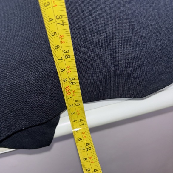 COS Asymmetric Drape Midi Dress Navy Blue Size S - Picture 6 of 9